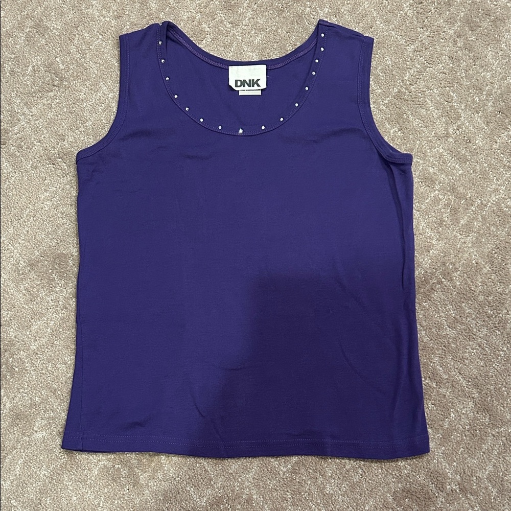 Women's Studded Purple Tank Top